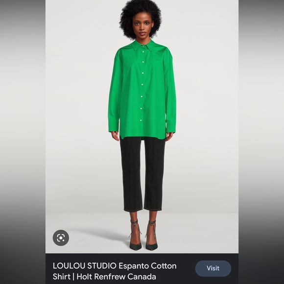 LOULOU STUDIO Espanto Cotton Shirt - Picture 2 of 4